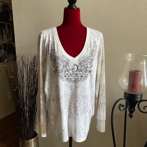 💐Harley Davidson Long Sleeve Shirt Size XL